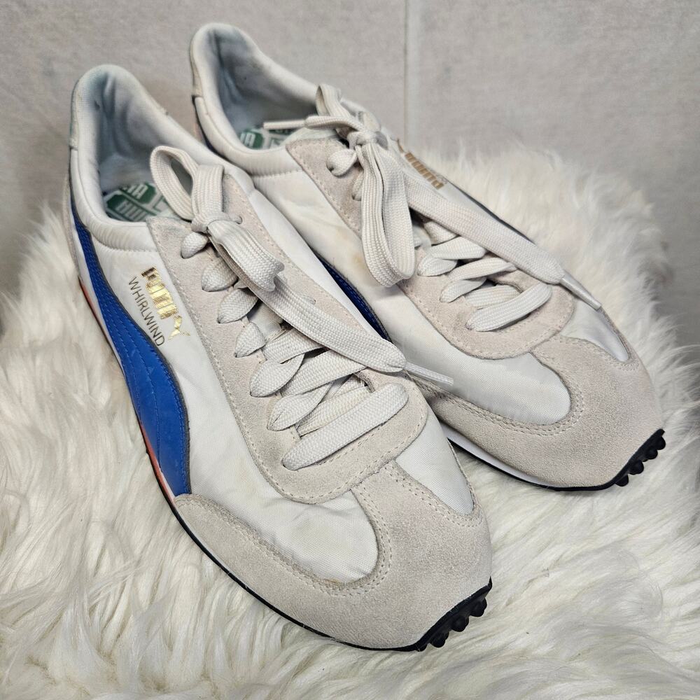 PUMA Whirlwind Classic Grey Blue Men's Sneakers Shoes Low Top Size 9